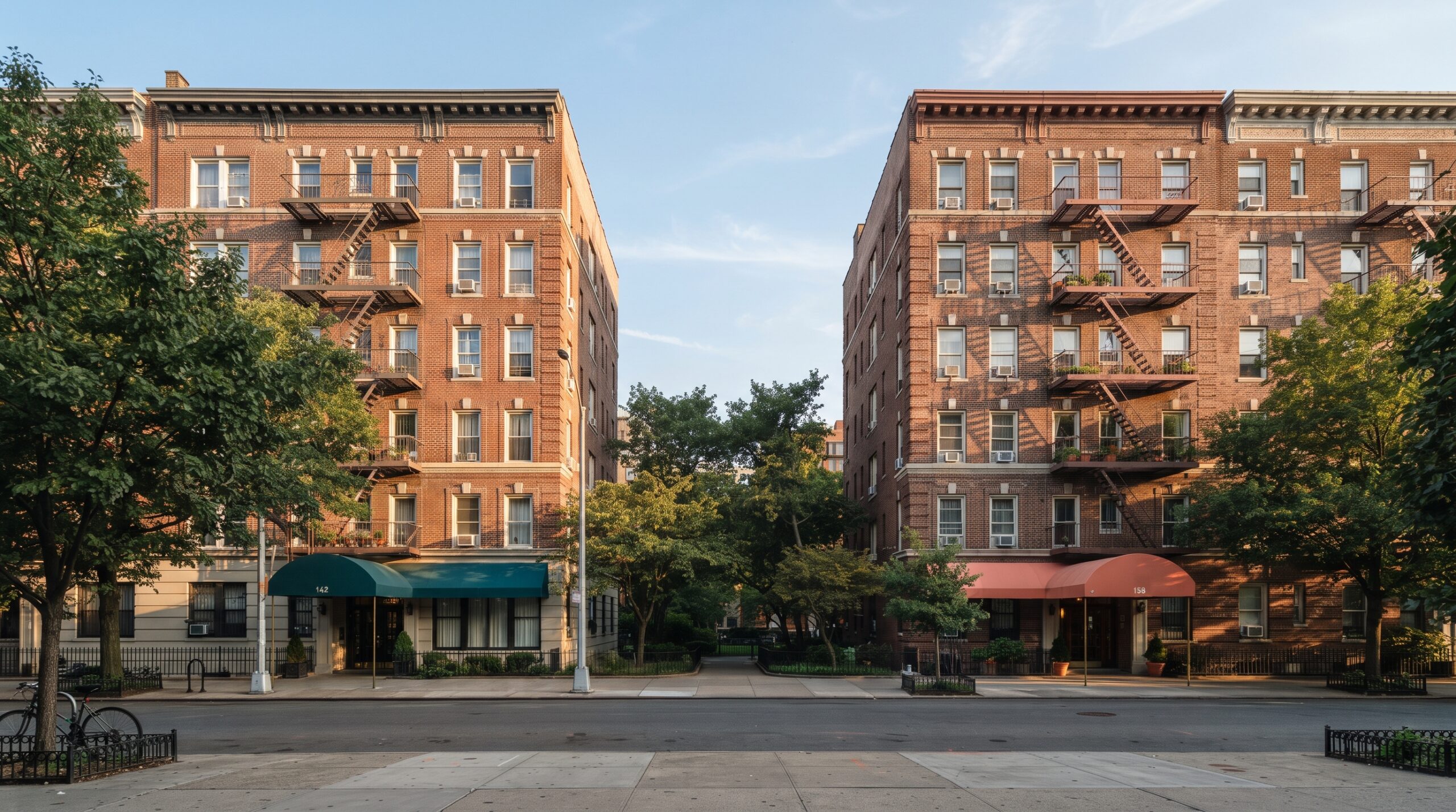 The same rent benchmark can be calculated differently for buildings just blocks apart, which is the mechanism behind two neighbors getting different payment standards on the same voucher program.