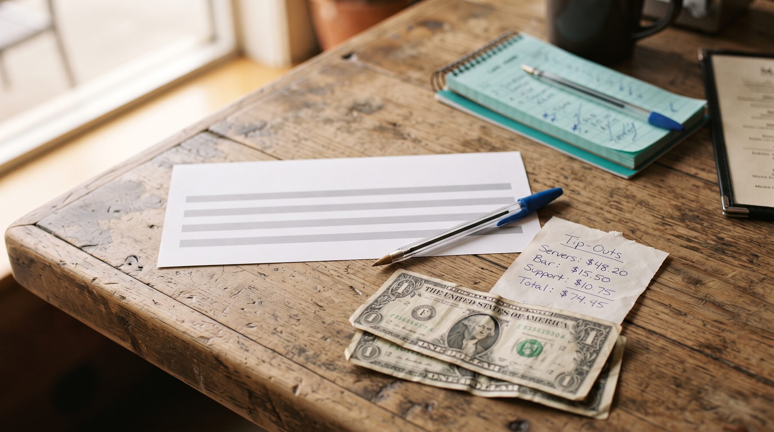The federal wage floor and the tip credit interact on every tipped worker's paycheck, but the math behind it is set entirely by statute, not by the restaurant.